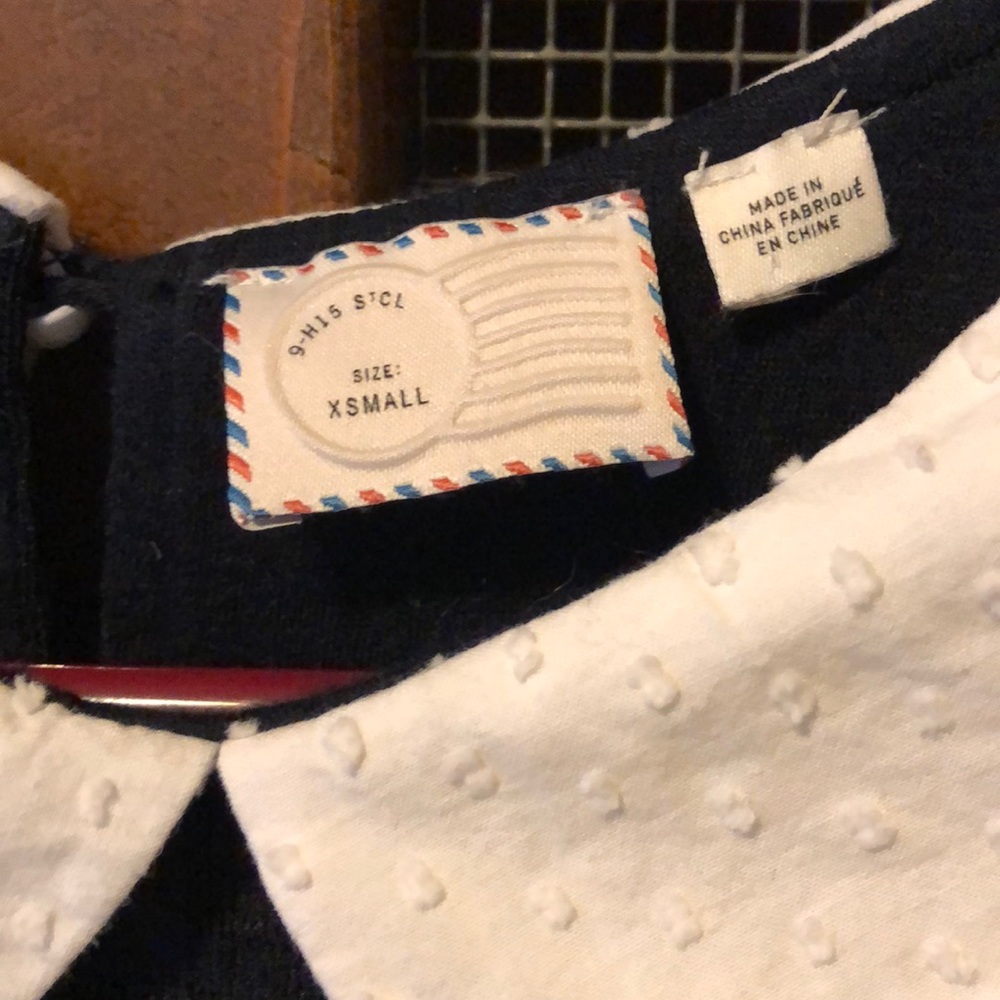 Anthropologie Peter Pan Collar Shirt Xs - Picture 2 of 3